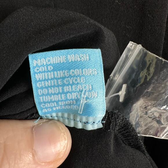 J McLaughlin Clive Midi Dress Size XS Black Sleeveless Pleated Pocket Waist Tie - Picture 11 of 12